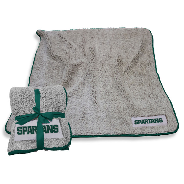 Michigan State Spartans Frosty Fleece Blanket | Logo Chair | 172-25F-1