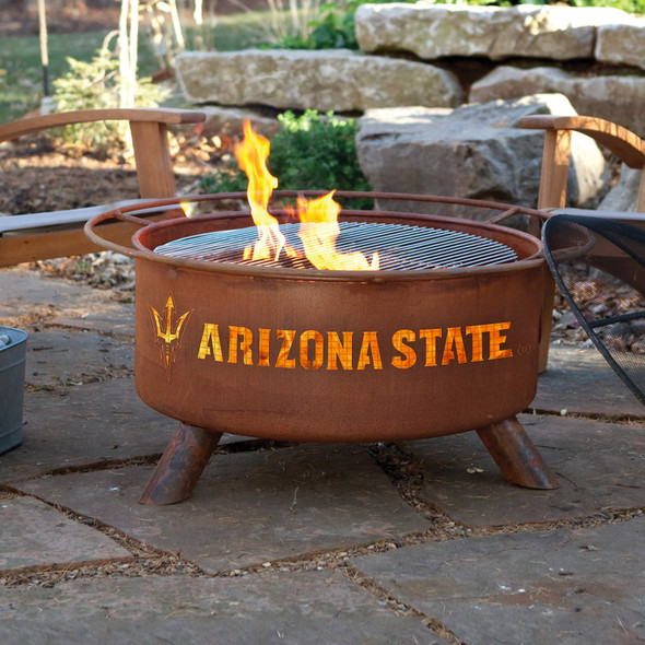 Arizona State Sun Devils Portable Fire Pit Grill | Patina | F401