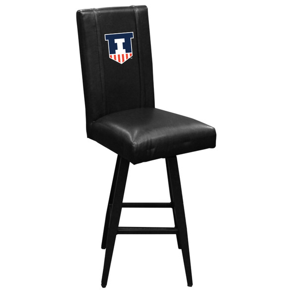 Illinois Fighting Illini Bar Stool Swivel 2000 | Dreamseat |XZ2000BSSBLK-PSCOL13600