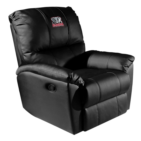Alabama Crimson Tide Rocker Recliner with Elephant logo | Dreamseat |XZ52031CDRRBLK-PSCOL12074