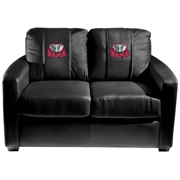 Alabama Crimson Tide BAMA  Silver Love Seat | Dreamseat | XZ7759003LSCDBK-PSCOL12073 Alabama Crimson Tide BAMA  Silver Love Seat | Dreamseat | XZ7759003LSCDBK-PSCOL12073