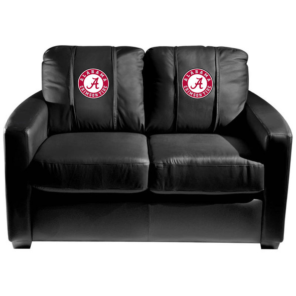 Alabama Crimson Tide  Silver Love Seat | Dreamseat | XZ7759003LSCDBK-PSCOL12070