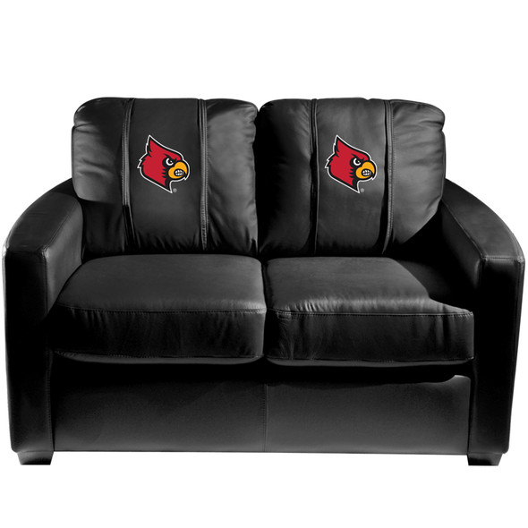 Kansas Jayhawks Silver Loveseat with Logo Panel | Dreamseat | XZ7759003LSCDBK-PSCOL13195