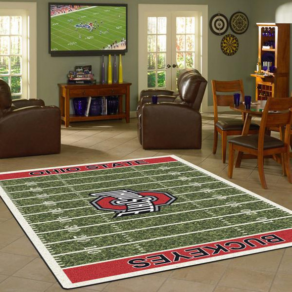 Ohio State Buckeyes Football Field Rug | IMPERIAL | 520-3015