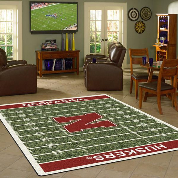 Nebraska Huskers Football Field Rug | IMPERIAL | 520-310