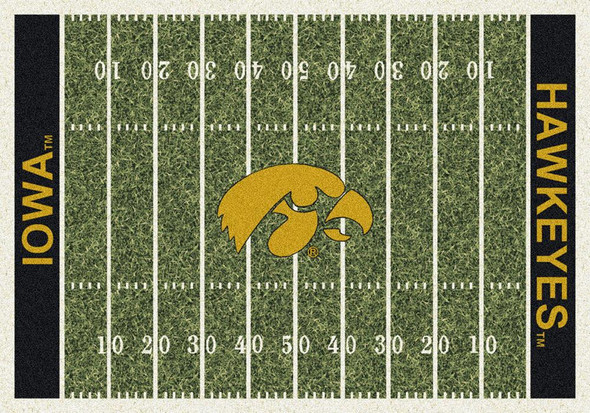 Iowa Hawkeyes Football Field Rug | Milliken | 4000054627 Iowa Hawkeyes Football Field Rug | Milliken | 4000054627