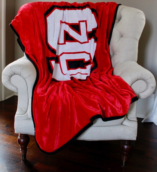 NC State Wolfpack Plush Reversible Blanket | Dormitory 101 | NCSU6080REV173