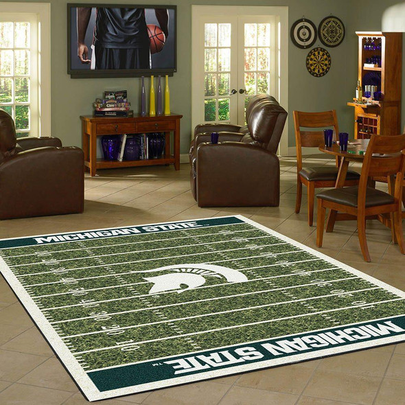 Michigan State Spartans Football Field Rug | Imperial | 520-3016 Michigan State Spartans Football Field Rug | Imperial | 520-3016