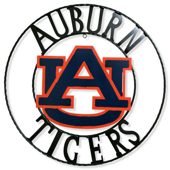 Auburn Tigers Wrought Iron Wall Decor 18" | LRT SALES| AUB1WRI24