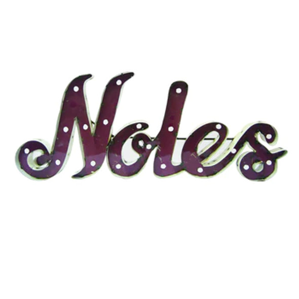 FSU Seminoles Recycled Metal Wall Decor Illuminated