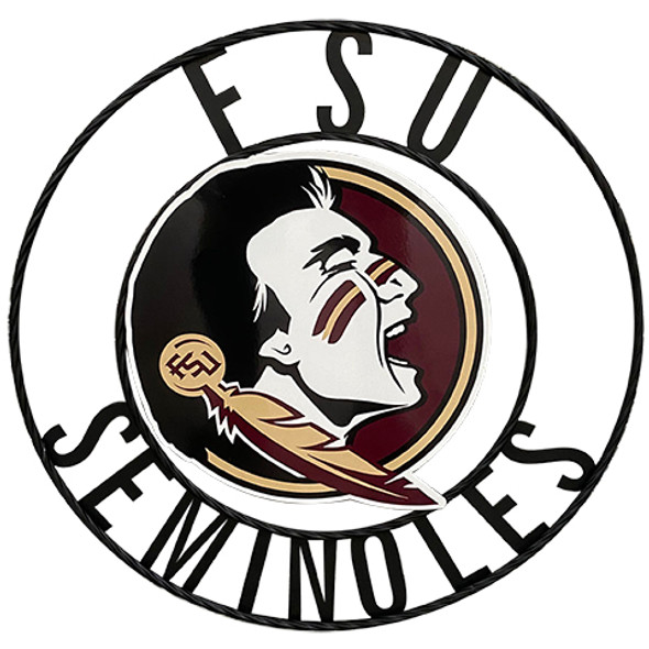 FSU Seminoles Wrought Iron Wall Decor  | LRT SALES | FSUSMWRI24