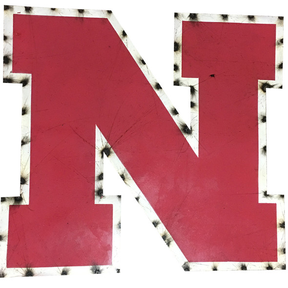 Nebraska Huskers Recycled Metal Wall Decor Illuminated | LRT | NWLGT
