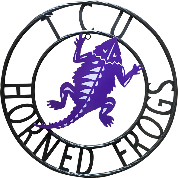 TCU Horned Frogs Wrought Iron Wall Decor| LRT SALES | TCUWRI18