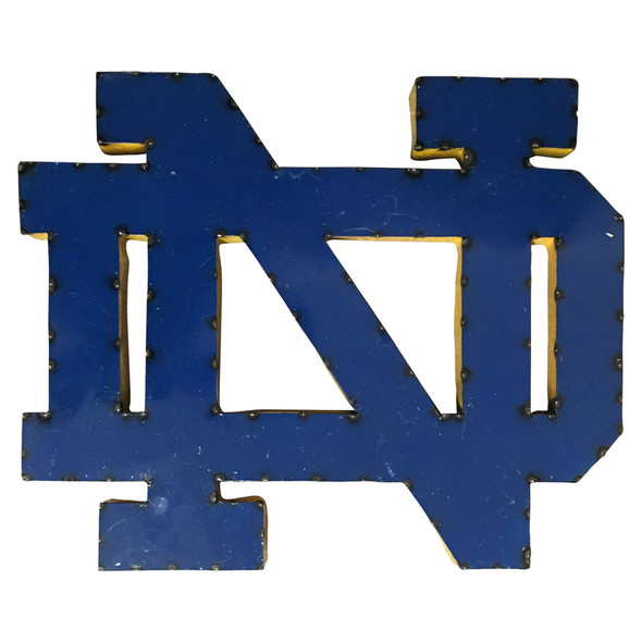 Notre Dame Fighting Irish  Recycled Metal Wall Decor | LRT SALES| NDWD