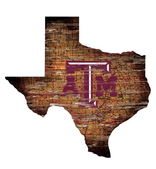 Texas A&M Aggies Distressed State Wall Art |FAN CREATIONS |  C0728-Texas A&M Texas A&M Aggies Distressed State Wall Art |FAN CREATIONS |  C0728-Texas A&M