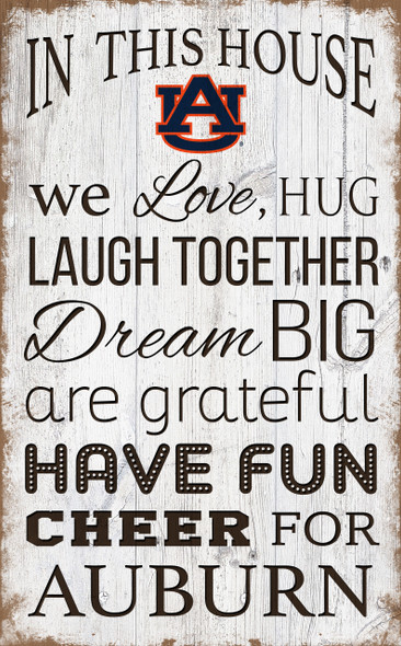 Auburn Tigers In This House Wall Art |FAN CREATIONS | C0976-Auburn