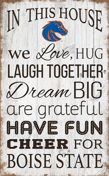 Boise State Broncos In This House Wall Art |FAN CREATIONS | C0976-Boise State