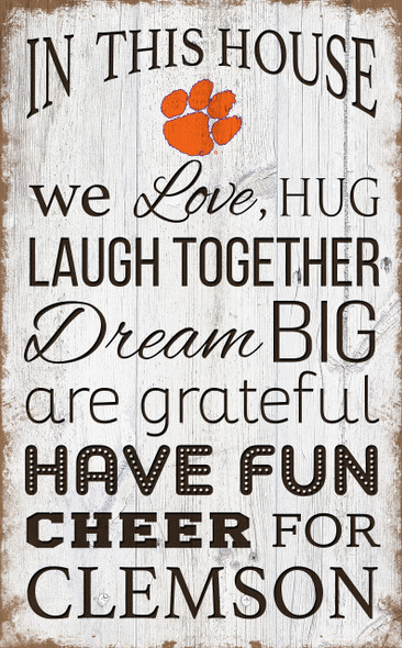 Clemson Tigers In This House Wall Art |FAN CREATIONS | C0976-Clemson