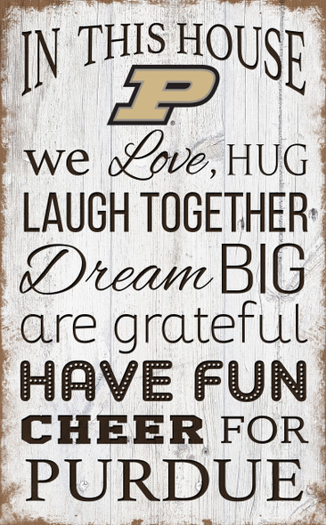 Purdue Boilermakers In This House Wall Art |FAN CREATIONS | C0976-Purdue