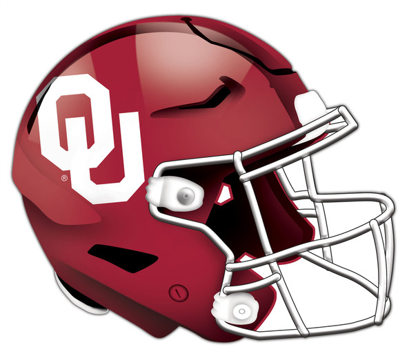Oklahoma Sooners Authentic Helmet Cutout 24" Wall Art | FAN CREATIONS |  C0987-Oklahoma