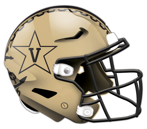 Vanderbilt Commodores Authentic Helmet Cutout 24" Wall Art | FAN CREATIONS |  C0987-Vanderbilt
