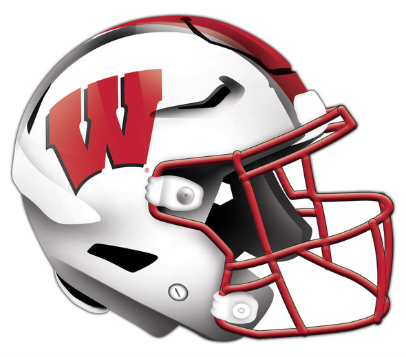 Wisconsin Badgers Authentic Helmet Cutout 24" Wall Art | FAN CREATIONS |  C0987-Wisconsin