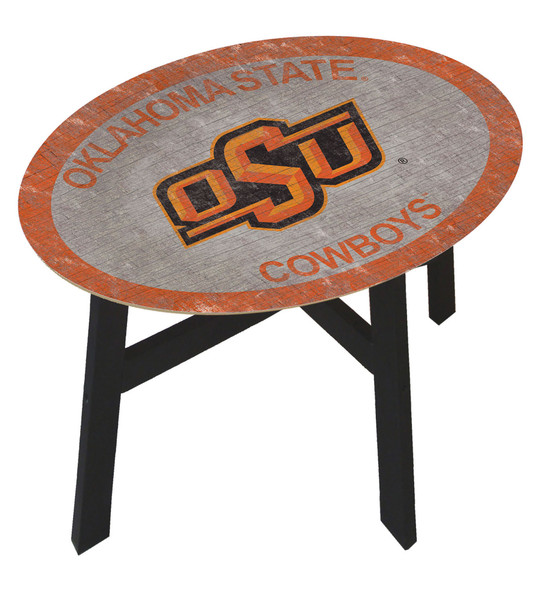 Oklahoma State Cowboys Team Color Side Table |FAN CREATIONS | C0825-Oklahoma State