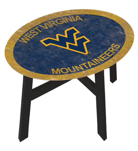 West Virginia Mounaineers Team Color Side Table |FAN CREATIONS | C0825-West Virginia
