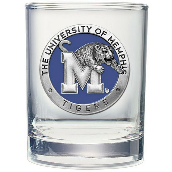 Memphis Tigers Cocktail Glasses | Heritage Pewter | DOF10320EB Memphis Tigers Cocktail Glasses | Heritage Pewter | DOF10320EB