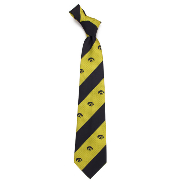 Iowa Hawkeyes Geo Stripe Tie | Eagles Wings | 6892