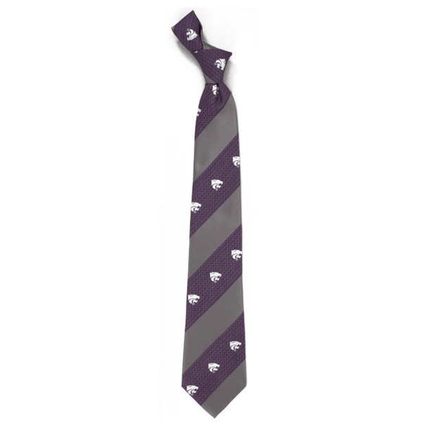 Kansas State Wildcats Geo Stripe Tie | Eagles Wings | 6895