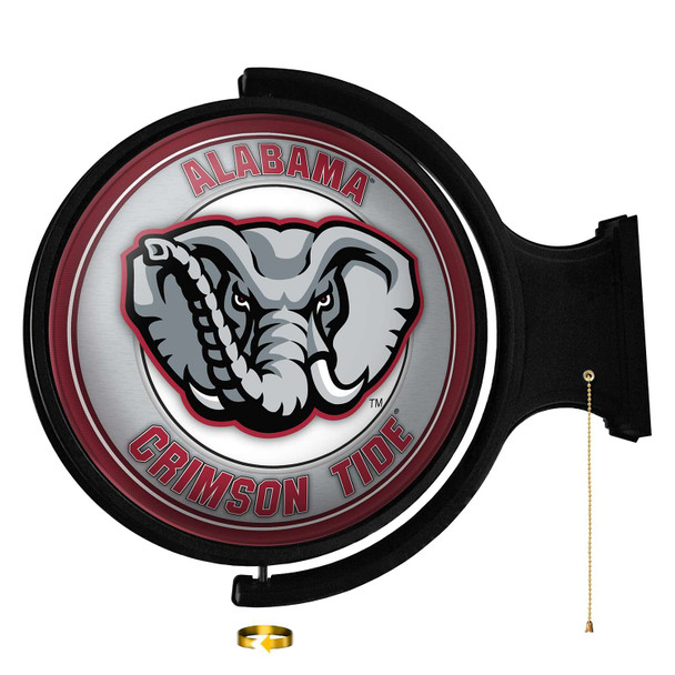Alabama Crimson Tide Al Logo - Original Round Rotating Lighted Wall Sign | The Fan-Brand | NCALCT-115-02 Alabama Crimson Tide Al Logo - Original Round Rotating Lighted Wall Sign | The Fan-Brand | NCALCT-115-02