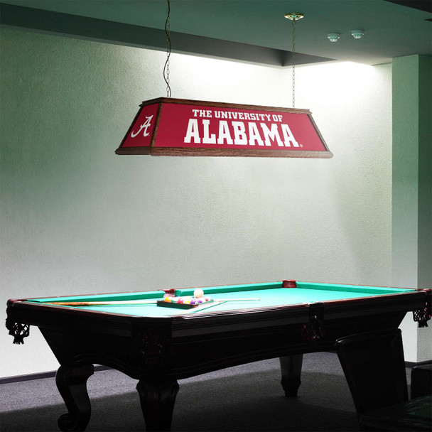 Alabama Crimson Tide Premium Wood Pool Table Light Alabama Crimson Tide Premium Wood Pool Table Light