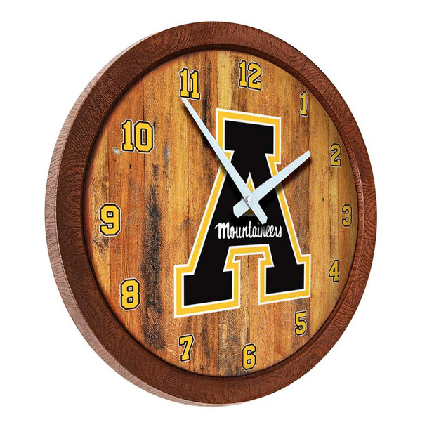 Appalachian State Mountaineers Faux Barrel Top Wall Clock