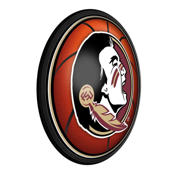 Florida State Seminoles Basketball - Round Slimline Lighted Wall Sign Florida State Seminoles Basketball - Round Slimline Lighted Wall Sign