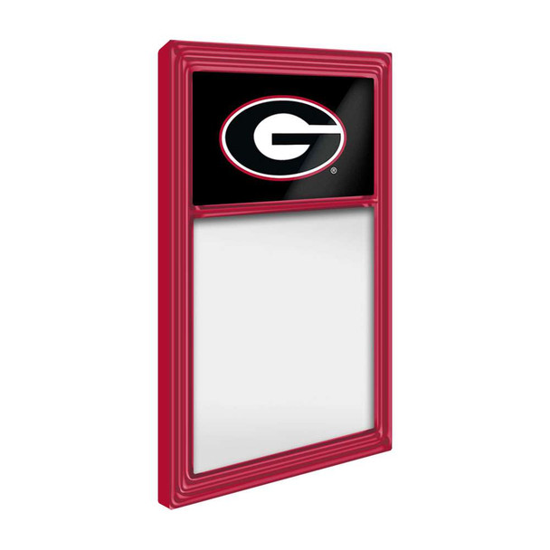 Georgia Bulldogs Dry Erase Note Board - Red Frame / Black