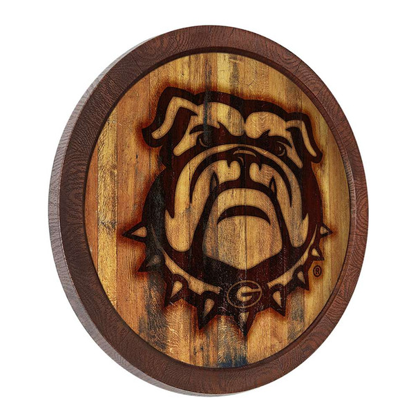 Georgia Bulldogs Uga - Branded Faux Barrel Top Sign