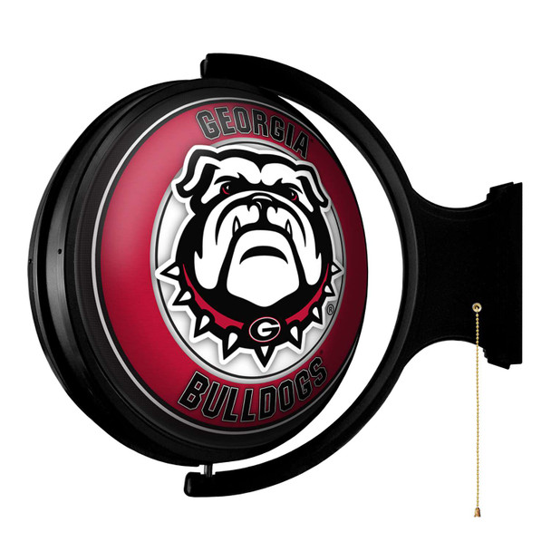 Georgia Bulldogs Uga - Original Round Rotating Lighted Wall Sign