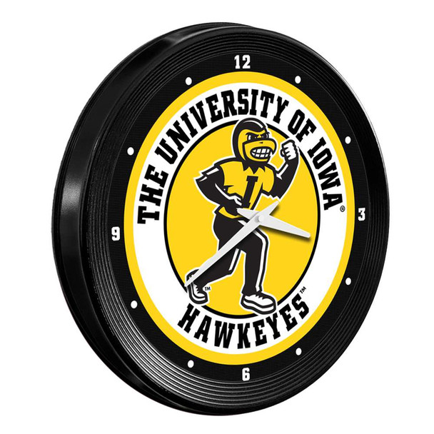 The Fan-Brand Iowa Hawkeyes Herky Wall Clock - Thumbnail 4