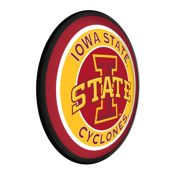 Iowa State Cyclones Round Slimline Lighted Wall Sign