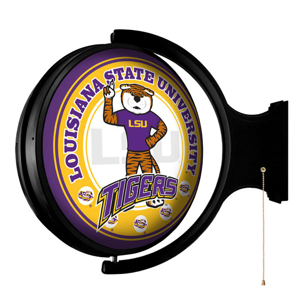 LSU Tigers Mike the Tiger - Original Round Rotating Lighted Wall Sign