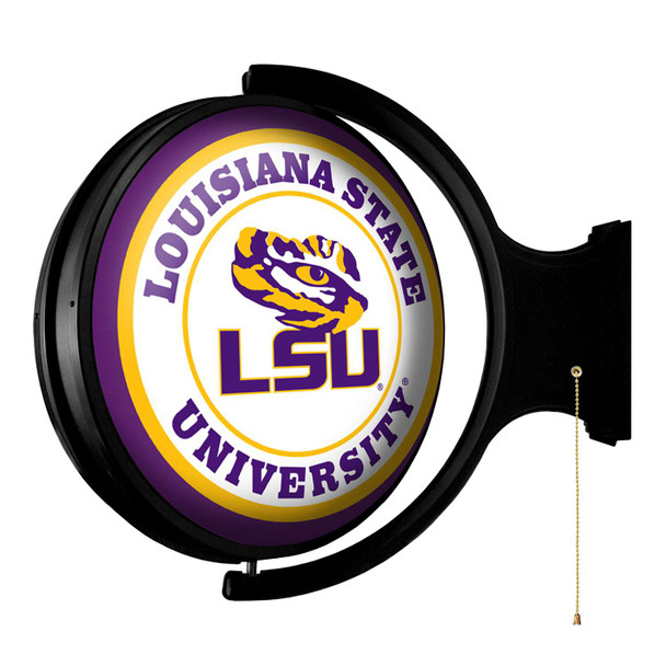 LSU Tigers Original Round Double-Sided Rotating Lighted Wall Sign LSU Tigers Original Round Double-Sided Rotating Lighted Wall Sign