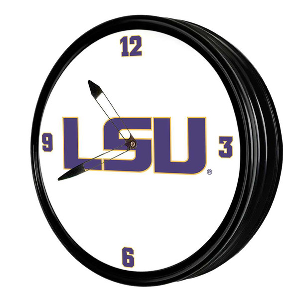 LSU Tigers Retro Lighted Wall Clock LSU Tigers Retro Lighted Wall Clock