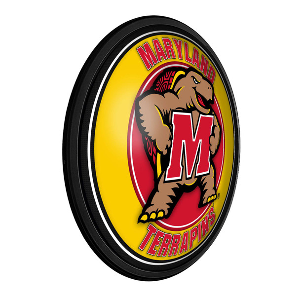 Maryland Terrapins Mascot - Round Slimline Lighted Wall Sign Maryland Terrapins Mascot - Round Slimline Lighted Wall Sign