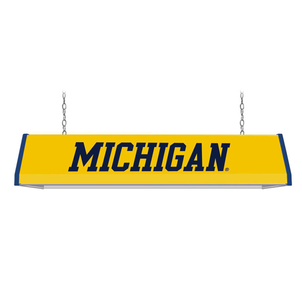 Michigan Wolverines Standard Pool Table Light - Maize Michigan Wolverines Standard Pool Table Light - Maize