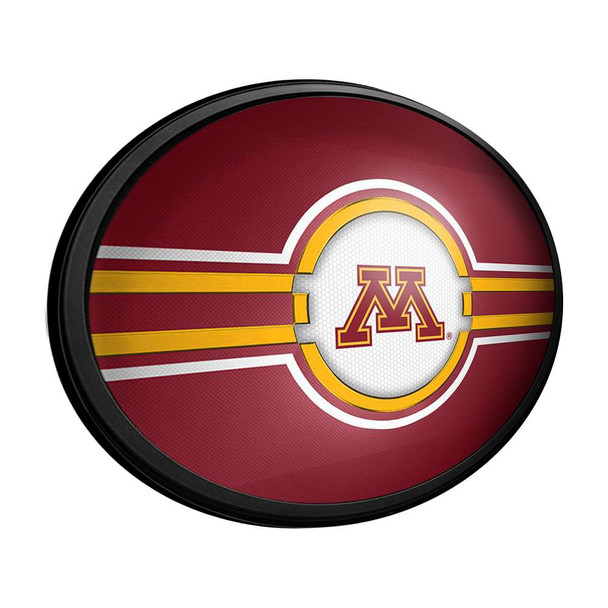 Minnesota Golden Gophers Oval Slimline Lighted Wall Signs - Maroon