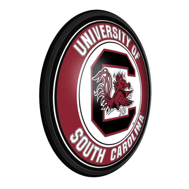 South Carolina Gamecocks Round Slimline Lighted Wall Sign