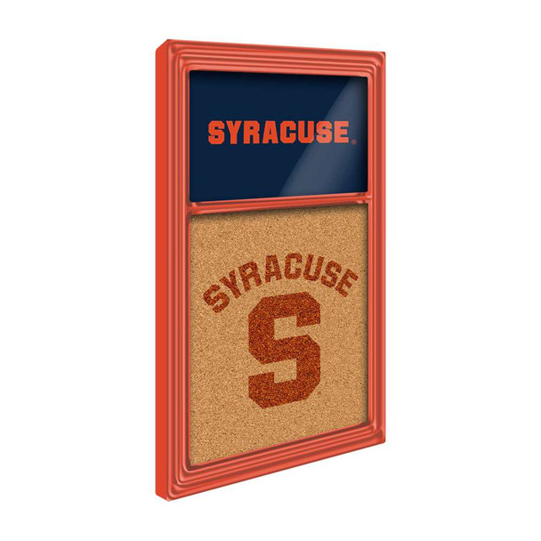 Syracuse Orange Dual Logo - Cork Note Board