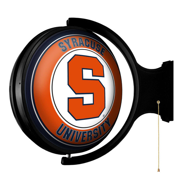 Syracuse Orange Original Round Rotating Lighted Wall Sign Syracuse Orange Original Round Rotating Lighted Wall Sign