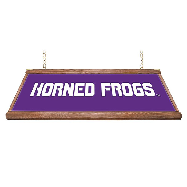 TCU Horned Frogs Premium Wood Pool Table Light TCU Horned Frogs Premium Wood Pool Table Light